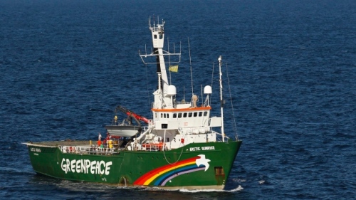 ARCTIC SUNRISE: The seizure comes just three days after a Greenpeace dinghy was rammed by the Spanish Navy, injuring four activists