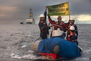GREENPEACE: Repsol began drilling on November 18 at three locations just 50km from the islands of Lanzarote and Fuerteventura, off the west coast of Africa