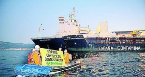 Greenpeace campaigners - Gibraltar