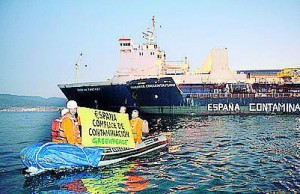 Greenpeace campaigners - Gibraltar